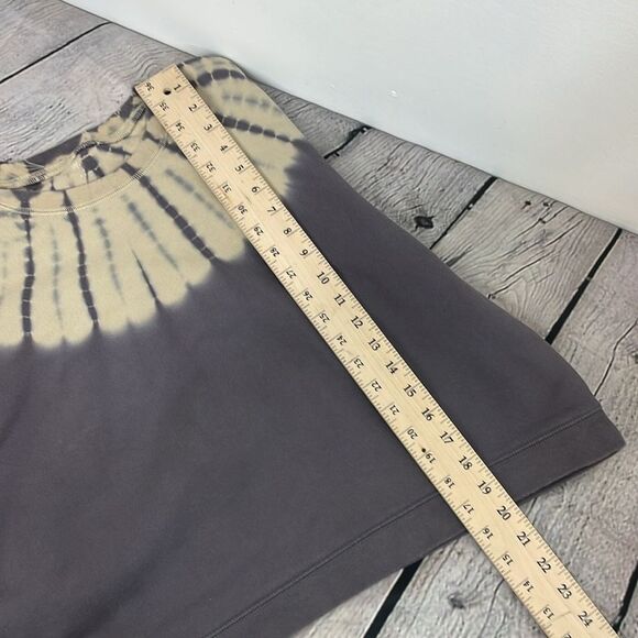 Madewell Tie-Dye Resourced Cotton Swing Sweatshirt Crewneck Small Grey - Picture 12 of 12